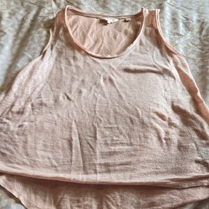 Ted Baker Pink Asymmetrical Relaxed Tank Top